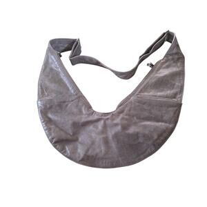 The Sash Genuine Leather Cross Body Bag In Gray Grey Crossbody Purse